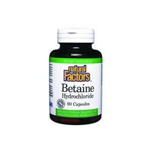  Natural Factors   Betaine HCL   500 mg   90 capsules 