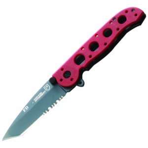  M16 FD, Red G 10 Handle, 3.13 in. TiNi Blade, ComboEdge 