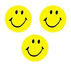   TREND ENTERPRISES INC. STICKER NEON YELLOW SMILES 