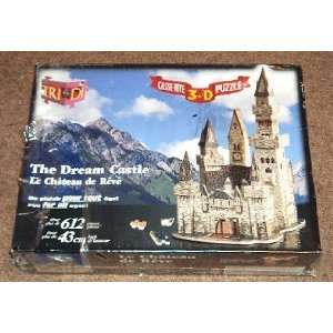   The Dream Castle   Le Chateau de Reve 3 D Jigsaw Puzzle Toys & Games