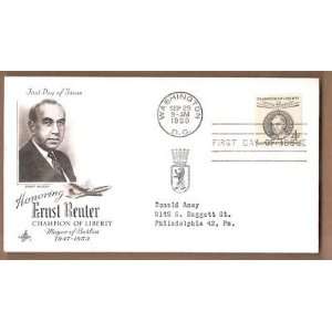    Postage US FDC1959 Ernst Reuter Washington DC 