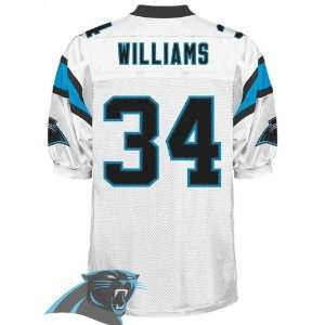  Carolina Panthers #34 Deangelo Williams White Authentic 