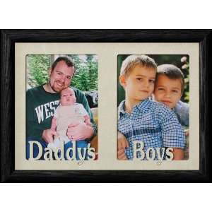  7x10 DADDYS BOYS ~ 5x7 Two Opening BLACK Frame ~ Great 