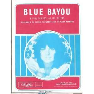  Sheet Music Blue Bayou Linda Ronstadt 44 