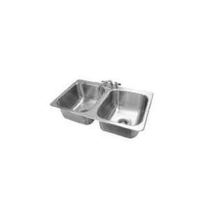    Advance Tabco 14x16x10 2 Compart Drop In Sink