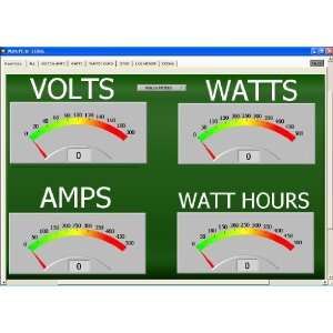   With Computer Data Logger Software for Volts Watts & Amps: Electronics
