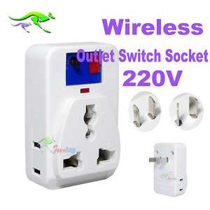 IR Remote AC 220V Power Switch Plug Socket Outlet *NEW*  