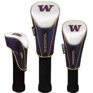  Team Effort Washington Huskies Nylon Headcover Set Of 3 