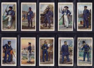 PLAYERS   HISTORY OF NAVAL DRESS   FULL SET CIGARETTE CARDS   1930 