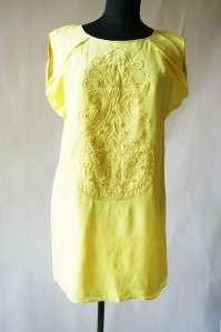 NEW 2010 Auth TIBI Carnaval Embroidered Silk Dress 0  