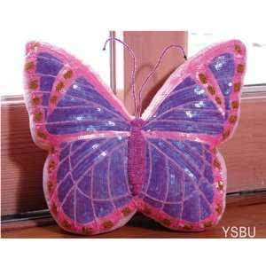    Designer DH Throw Pillows, Sequin Butterfly
