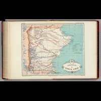 1888 maps ANTIQUE ARGENTINA ATLAS Erhard Hermanos A36  