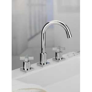  Mico 3800 D4 PN Widespread Lavatory Faucet W/ Cross 