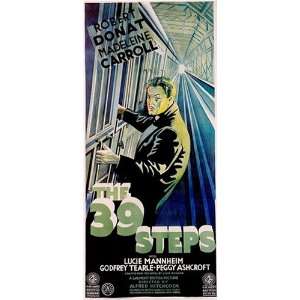  The 39 Steps Vintage Robert Donat Movie Poster