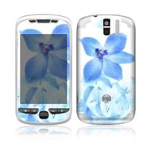  HTC myTouch 3G Slide Decal Skin Sticker   Blue Neon Flower 