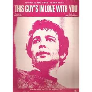    Sheet Music This Guys In Love With You H Alpert 64 