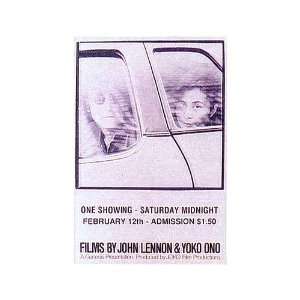  Films By John Lennon And Yoko Ono Movie Poster, 11 x 17 