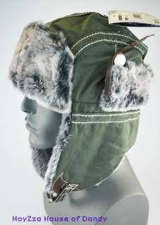 Winter Casual Vintage Earflap Trooper Bomber Aviator Hat One Size Fits 