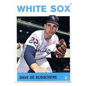  Dave De Busschere Autographed 1964 Topps Card: Sports 