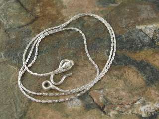 CABLE) 1mm wide * * * 18.5 inch _silver_ chain * * *  