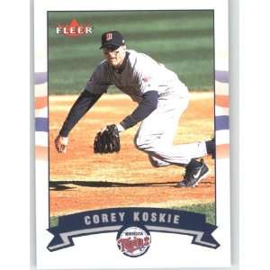  2002 Fleer #375 Corey Koskie   Minnesota Twins (Baseball 