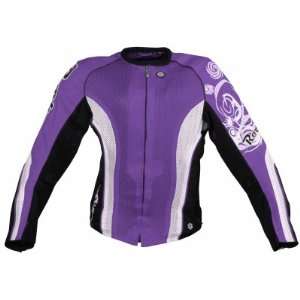   Mesh Motorcycle Jacket Purple/Black/White Extra Large XL 761 4805