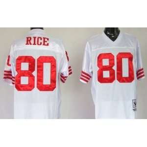  Jerry Rice #80 San Francisco 49ers Replica Throwback NFL 