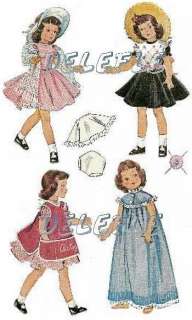 1812 Vintage Doll Clothes Pattern 14 inch Betsy McCall  