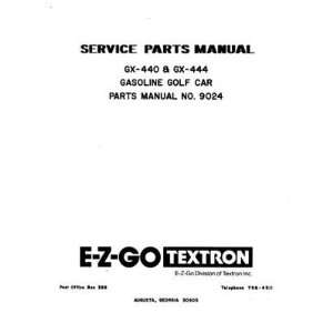   1980 1981 Service Parts Manual for Gas Golf Car: Patio, Lawn & Garden