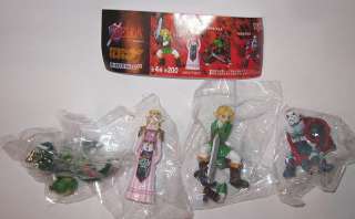 2006 Yujin JAPAN ONLY Zelda Twilight Princess Set of 4x Figures  