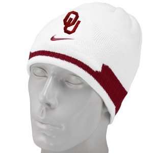 Nike Oklahoma Sooners White Conference 4th and Goal Knit Hat  