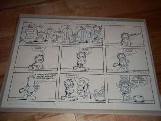 Jim Davis Garfield Original Sunday Comic Strip Art 2003 Universal 
