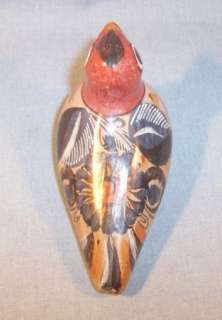 LOVELY~BURNISHED TONALA MEXICAN POTTERY DOVE FIGURINE~  