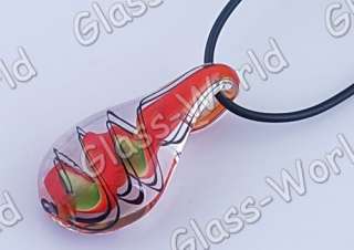 W14379 6sets Lampwork Glass Pendant Necklaces+Earrings  