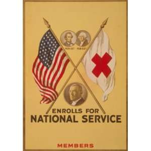   poster blank enrolls for national service Members.