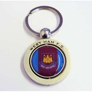  100% Official West Ham United Spinning Key Ring Sports 