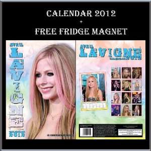  AVRIL LAVIGNE CALENDAR 2012 + FREE AVRIL LAVIGNE FRIDGE 