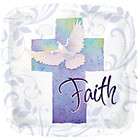Faith Beautiful Dove and Cross 18 Mylar Foil Balloon