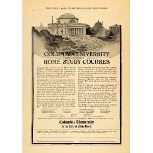  1922 Ad Columbia University Home Study College Course 