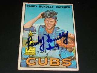 Cubs Randy Hundley Auto Signed 1967 Topps #106 JSA R  