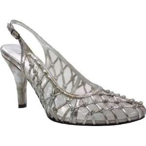  J Renee Lexie Argento Mottled Sling Pump 7M Silver Womens 