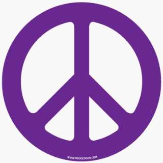    Fridgedoor Purple Die Cut Peace Sign Car Magnet: Automotive