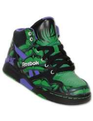 REEBOK Hulk Preschool High Top Shoes, Green/Purple/Black