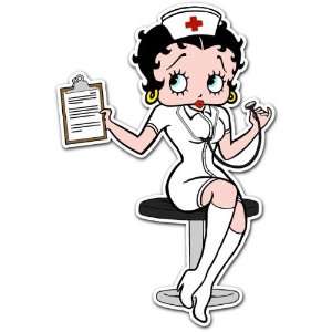  Betty Boop Nurse Car Bumper Sticker Decal 5x3.5 
