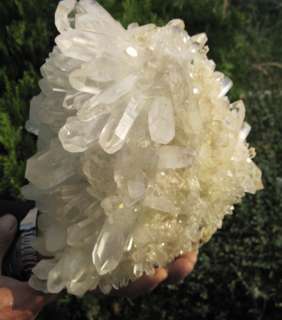 20.0lb NATURAL Beautiful Quartz Crystal Cluster POINT healing Huge 