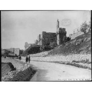  Tower of David,Jerusalem,Jaffa Road,c1895,Israel