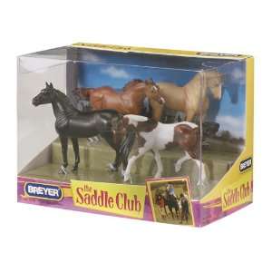    Breyer Stablemates Saddle Club 4 Piece Play Set: Toys & Games