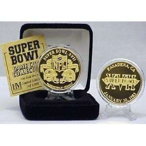  Super Bowl XVII 24kt Gold Flip Coin 