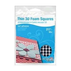  Helmar Thin 3D Foam Self Adhesive Squares 217/Pkg 63 