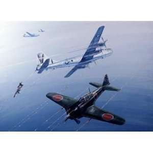  Jim Horan   Wwii B29 Bomber Giclee Canvas: Home & Kitchen